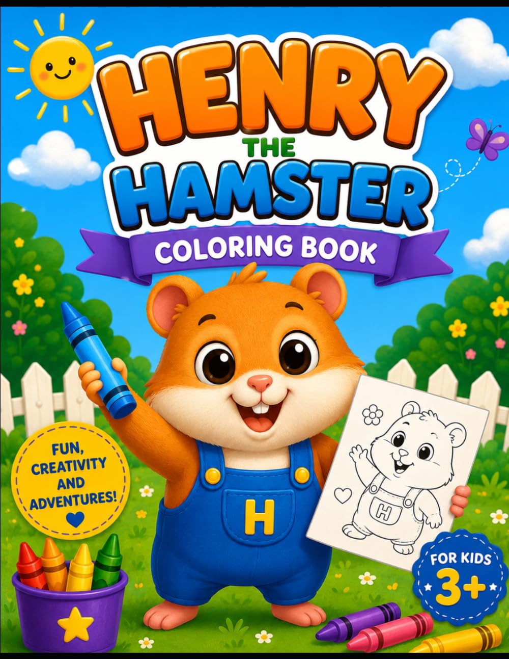 Henry the Hamster Bilingual Coloring Book