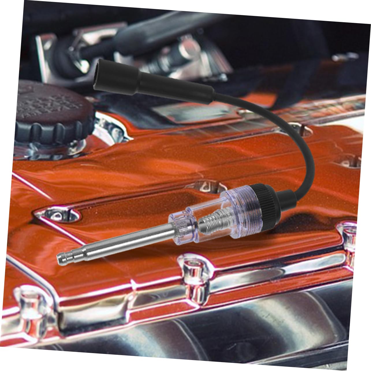 ULTECHNOVO 5 Juegos Probador De Encendido De Coche Cables De Bujía Auto Enchufar Probador Eléctrico Probador De Encendido Del Motor Probador De Chispa En Línea Black Plástico 2 Piezas X 5