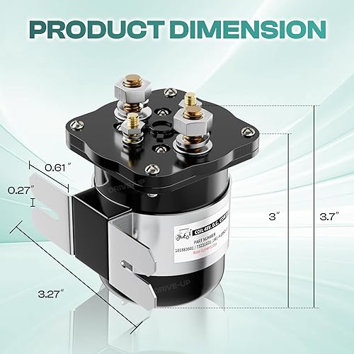 Miniatura 5 de Drive-up 48 voltios 4 terminales solenoide para Club Car 101883601, EZGO 73231G01, Yamaha JR1-H1950-00