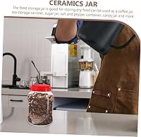 Vista 3 de Hemoton 2 tarros herméticos de almacenamiento de plástico para organización de cocina, recipientes de alimentos transparentes, tapa sellada para té