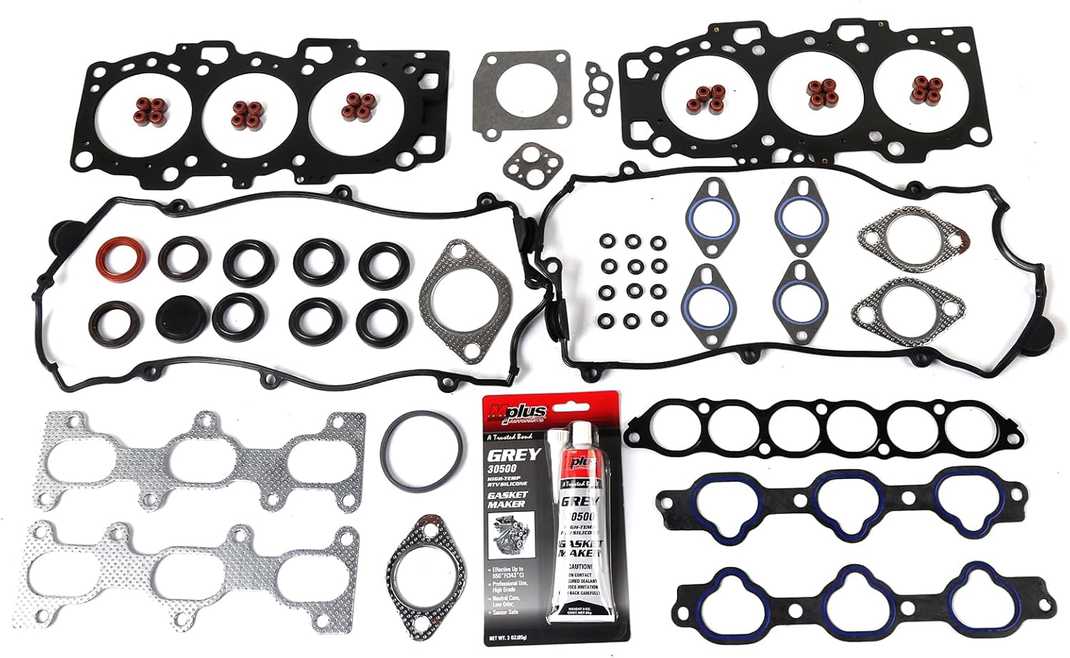 HS26276PT MLS Head Gasket Set Compatible with 2001-2003 for Hyundai Santa Fe, 2002-2003 for Hyundai Sonata, 2003 for Hyundai Tiburon, 2002-2003 for Kia Optima 2.7L 2656CC 2.7L 2656CC