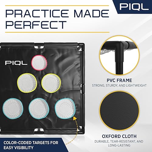 Miniatura 6 de Red de objetivo de pickleball profesional ayuda de entrenamiento de pickleball, juegos de pickleball, equipo de práctica de pelota de pickleball,