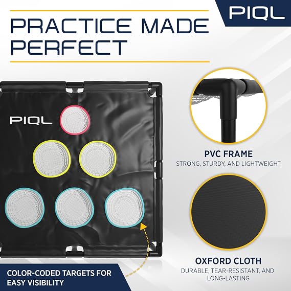 Pro Pickleball Target Net - Pickle Ball Training Aid and Social Games Pickle Ball Practice Equipment, Target System, Dink Pad Practice, Drive and Drop Shot Trainer