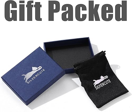 Miniatura 6 de SILVERCUTE Collar con medallón personalizado y grabado con cadena de 18 pulgadas, medallón de alas de ángel, colgante de medallón de corazón