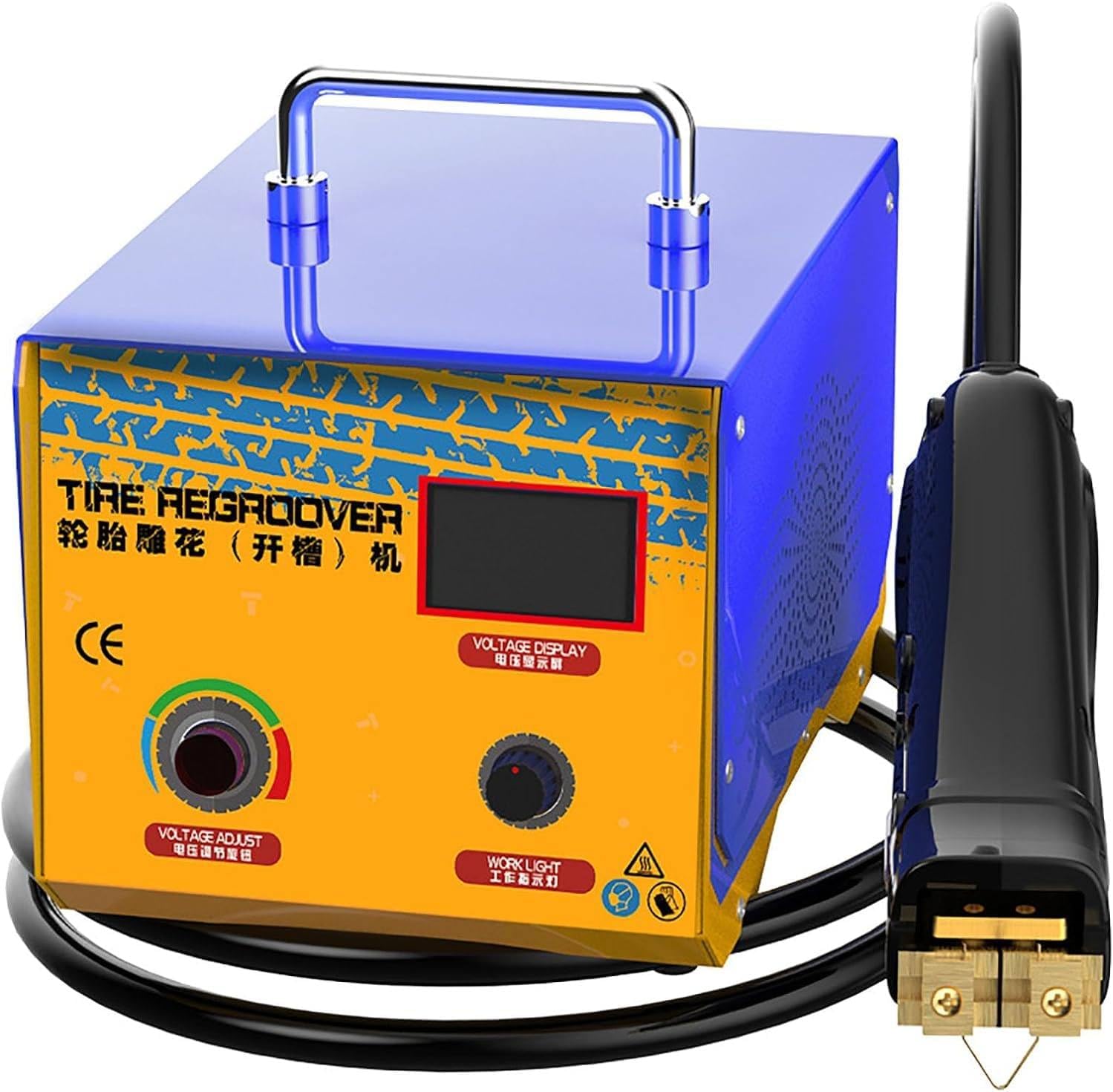 GEHPYYDS Professional Tire Groover Machine 1000W, Tire Grooving Tool with 20 Blades