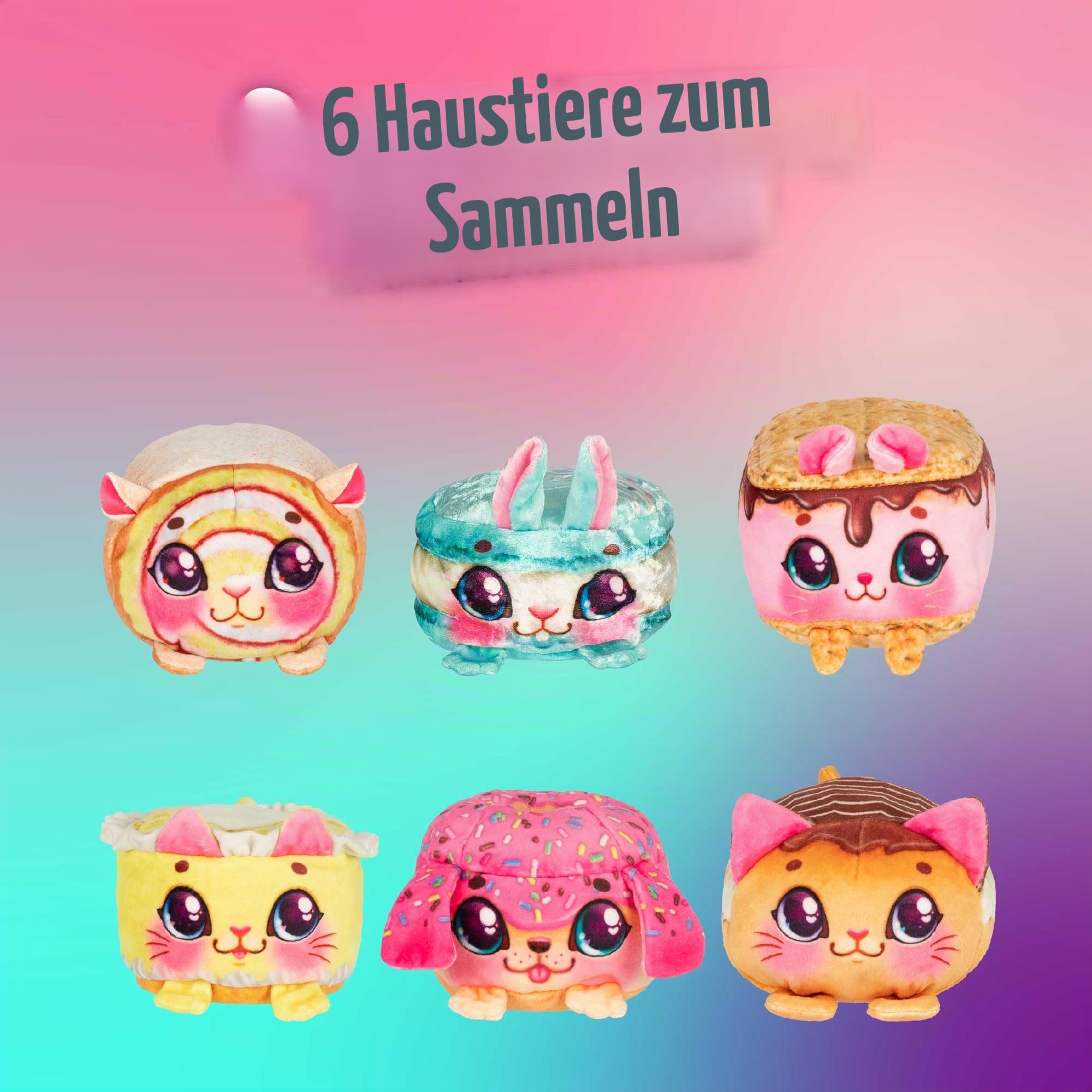 Cookeez Makery Mini Oven Playset, interaktives Kinderspielzeug, Zutaten für die Herstellung Ihres Plüschtiers, hat süße Geräusche und Geruch, Kinder ab 5 Jahren, zufälliges Modell, Berühmt (CKE06000)