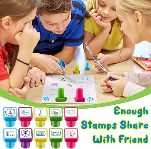 Miniatura 3 de Ctosree 30 sellos de pasaporte para viajes, ciudades y países para niños, actividades educativas y de aprendizaje para recompensas y rellenos de