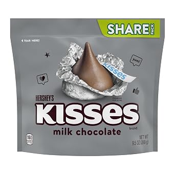 Hershey's Kisses, Milk Chocolate Candy Share Pack, 9.5 Ounce
