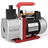 5CFM Vacuum Pump, 1/2HP 38 Micron 110V HVAC Vacuum Pump for R12 R22 R134a R410a, 1-Stage for HVAC/AUTO AC Refrigerant Recharging, Degassing Wine, Milking Cow, Food Processing