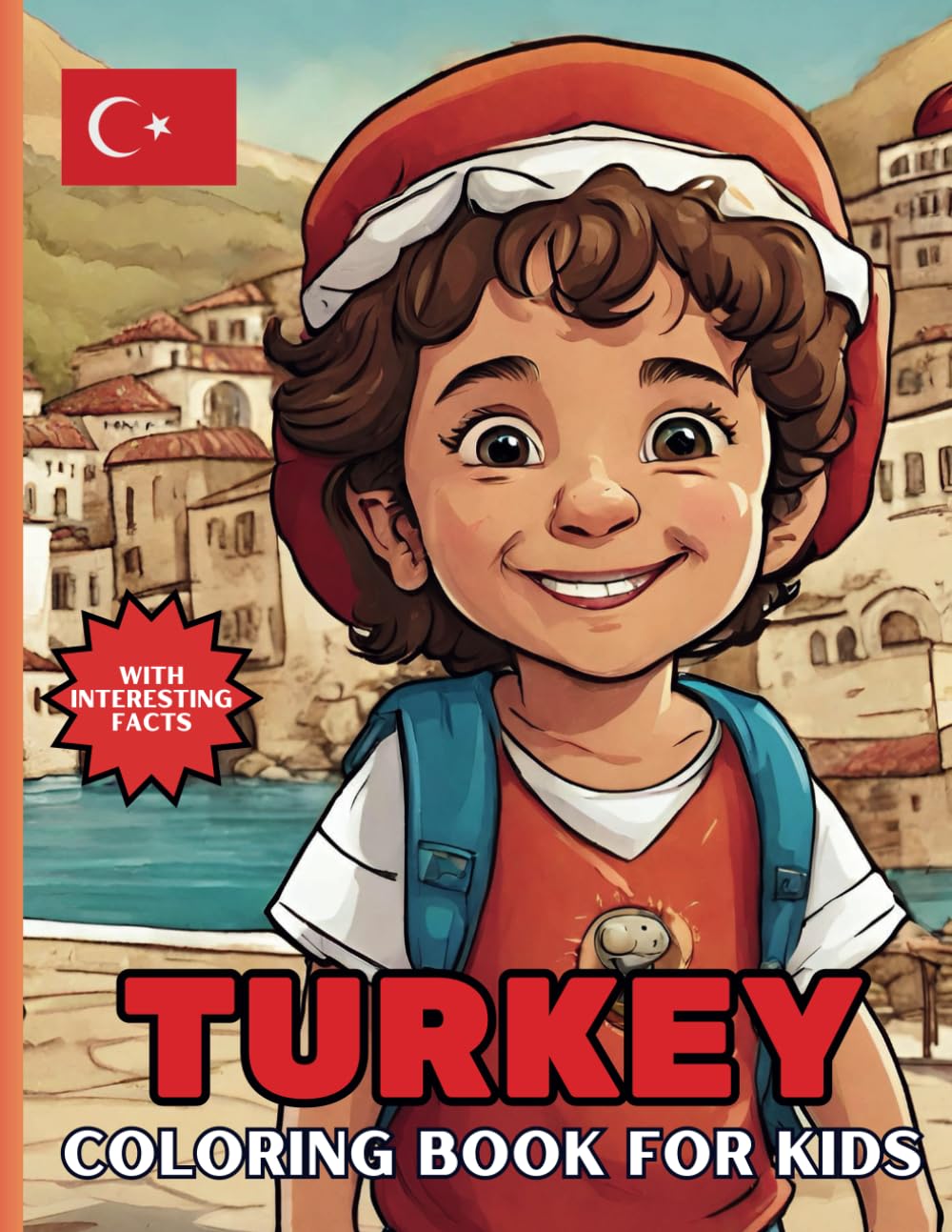 Turkey Coloring Book For Kids: With Interesting Facts