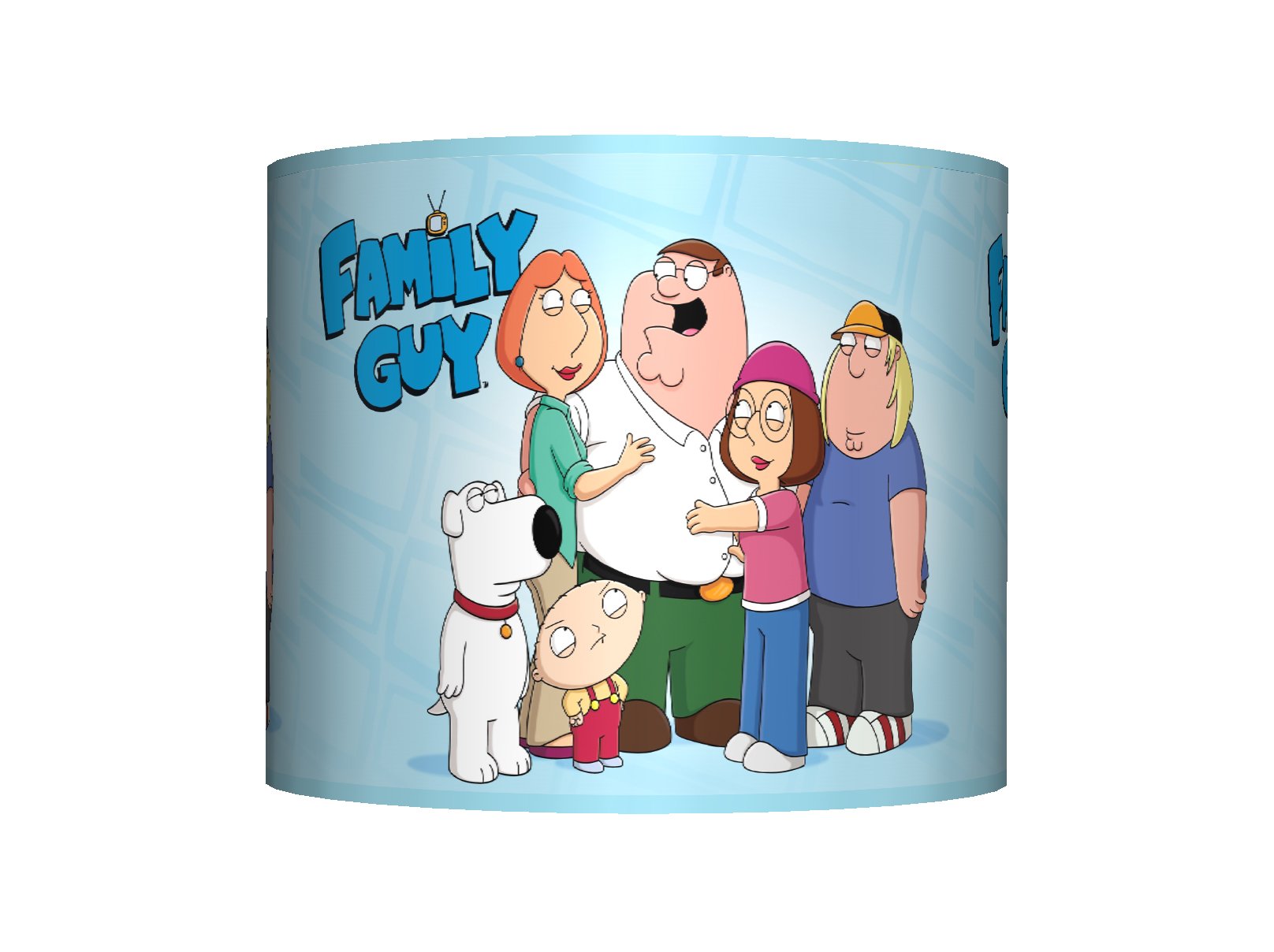 FAMILY GUY - CEILING LAMPSHADE - 10" DRUM - BOYS BEDROOM LAMP SHADEβ¦