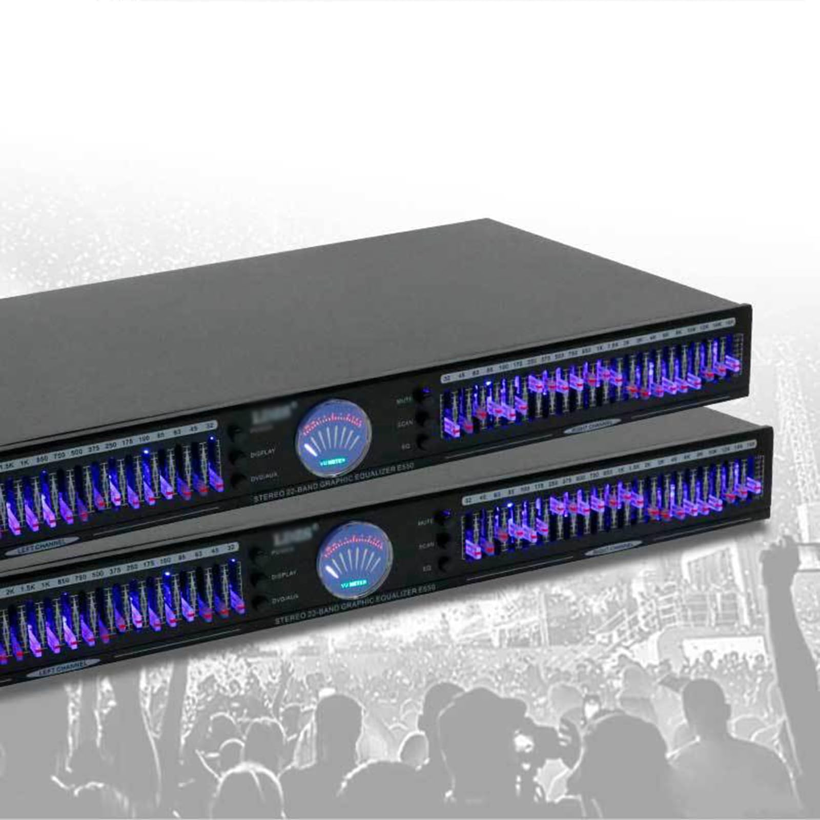 McbeAn Stereo-Grafik-Equalizer, 22-Band-Audio-Equalizer, Digitaler Stereo-Grafik-Equalizer, 10 Voreingestellte Effekte, DSP-Rauschunterdrückungsprozessor, Für KTV-Veranstaltungen, Musikstudios Und DJ