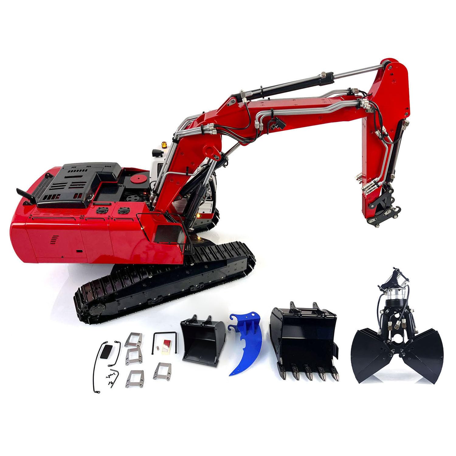 1:14 946 Excavadora Hidráulica RC Encadenada 3 Sección de la Excavadora eléctrica Metal Excavadora Pesada al aire libre Modelos