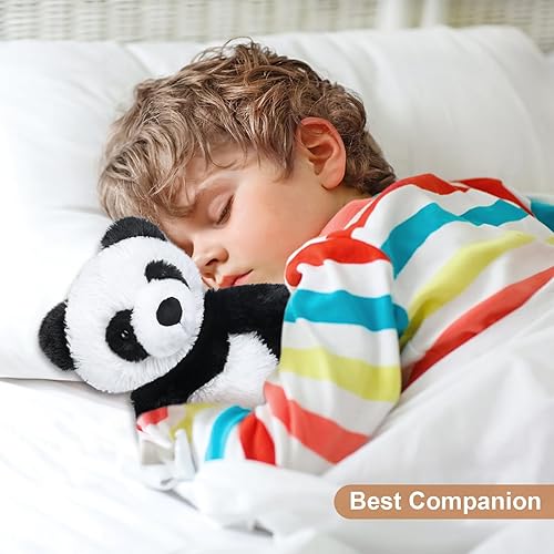 Miniatura 5 de Peluches de panda cálidos, almohadillas térmicas para microondas para calambres, ansiedad y alivio del estrés, peluches de panda con aroma a