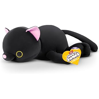 Hug-A-Lumps ZURU 1.5kg Weighted Cuddly Soft Plush Toy Comfort Companion Anxiety Relief Soothing Soft Toy for Kids and Adults Cat/Luna