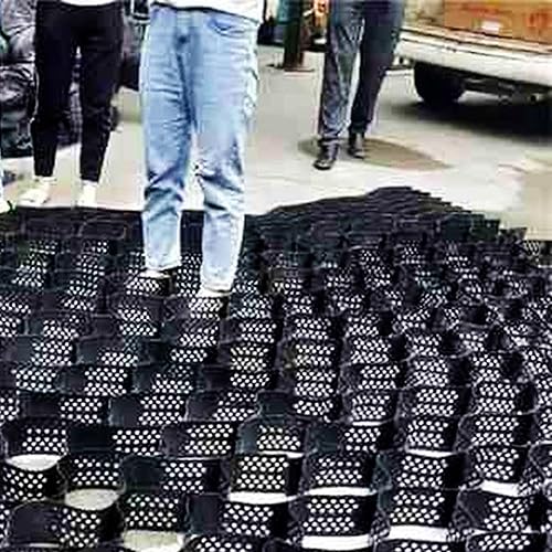 Miniatura 2 de ERRULAN Estabilizador de hierbasuelograva, base de base de cobertizo de plástico resistente, pavimentadora de rejilla de tierra cortable, tapete de