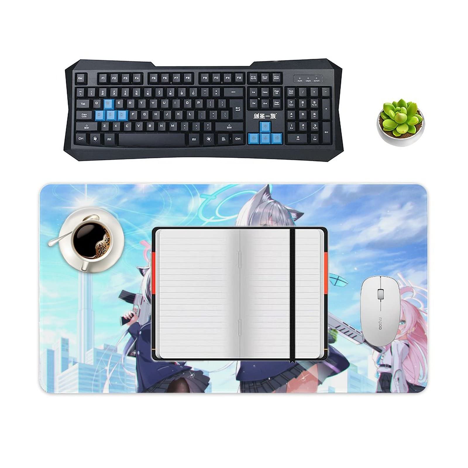 Amazon.co.jp：デスクマット キーボードパッド ブルーアーカイブ 