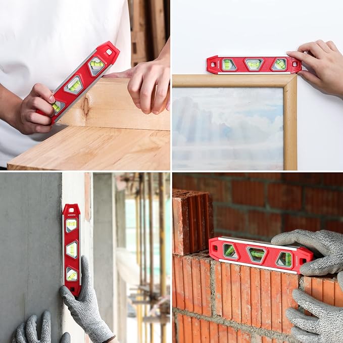 Nivel Torpedo Magnético WORKPRO 9 Pulgadas con 3 Viales miniatura 8