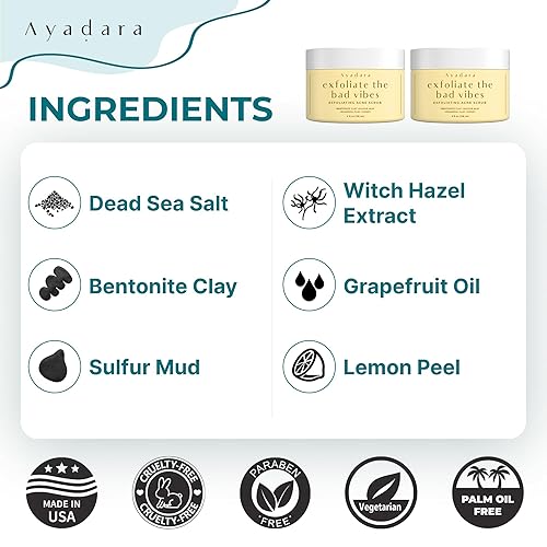 Miniatura 5 de Exfoliante exfoliante para acné, 4 onzas líquidas (4.0 fl oz), lavado facial exfoliante para acné, exfoliante facial natural para acné severo y