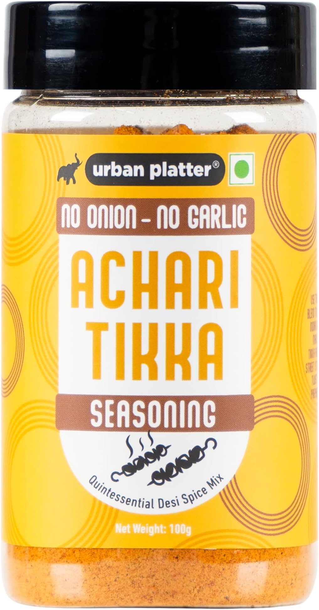 Sponsored Ad - Urban Platter Jain Achari Tikka Seasoning, 100g (Sprinkle on Makhana & Chips, Traditional Spice Blend)