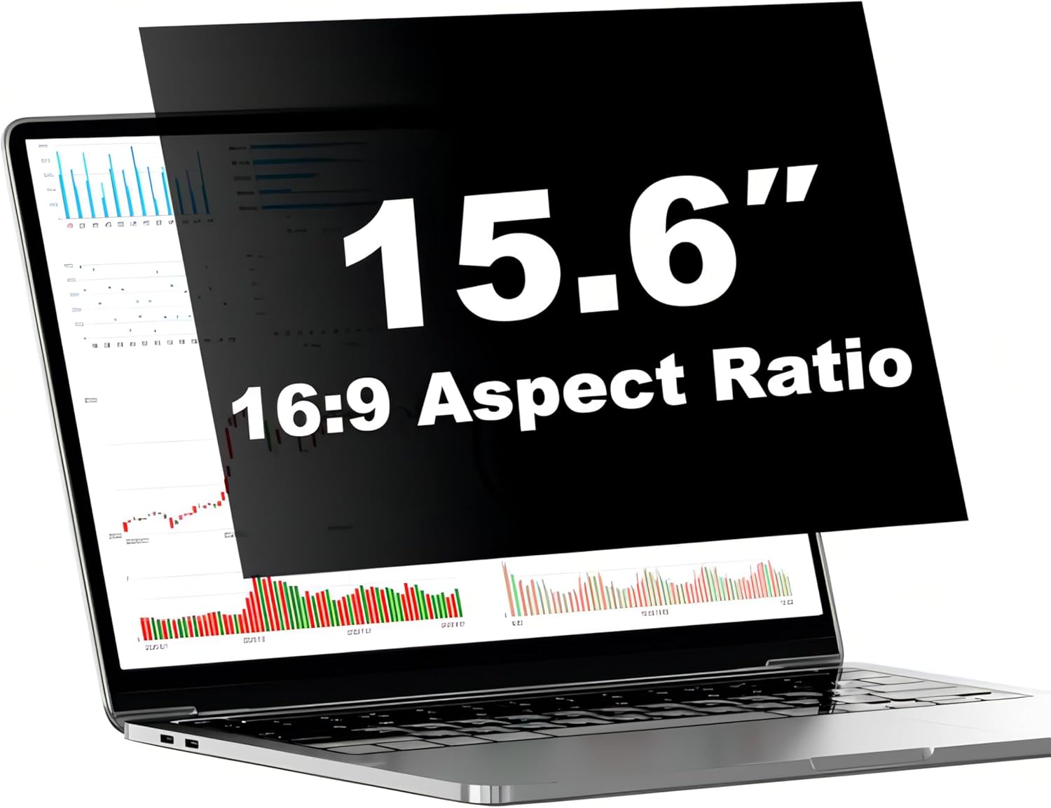 [5 Pack] Pozlle 16 Inch Laptop Privacy Screen Shield for 16:9 Widescreen Computer Monitor - Anti-Glare Blue Light Privacy Filters and Anti Spy Privacy Screen Protector Film