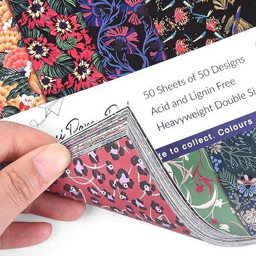 Vista 44 de Juego de 10 paquetes diferentes de papel de origami de 6 pulgadas, cuadrados, de doble cara, colores vivos, creación, fácil de plegar, manualidades