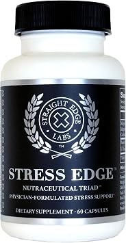 Stress Edge Stress Relief Supplement, Natural Mood Enhancer, Physician-Formulated, Calm Mind and Body, Improve Sleep, Fast Acting, 30 Servings