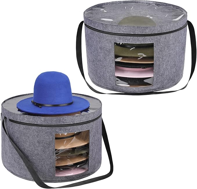 ZITURI Hat Box, Hat Boxes for Women/Men Storage, Cowboy