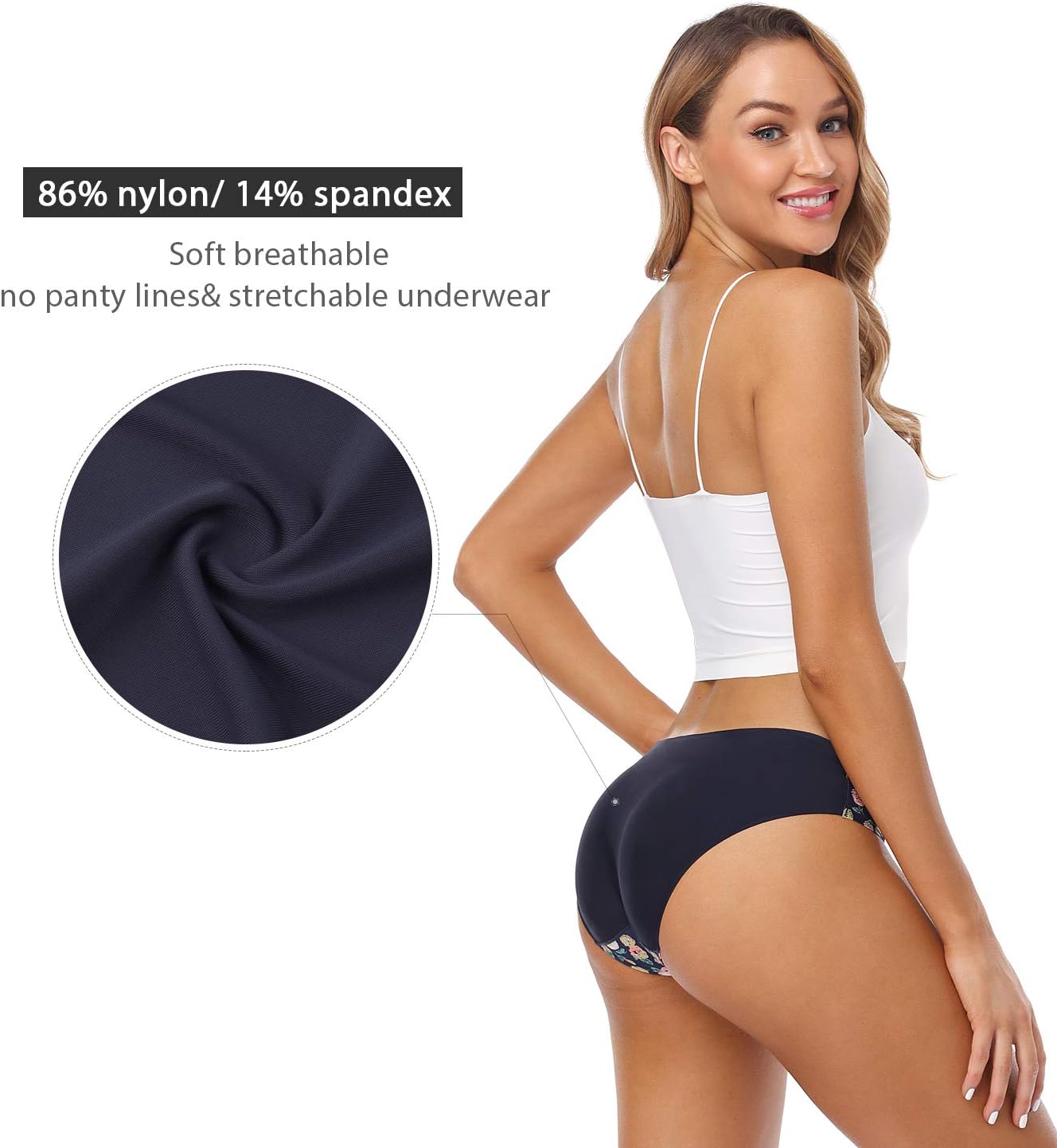 Wealurre Seamless Underwear Invisible Bikini No Show Nylon Spandex Women Panties - Image 5