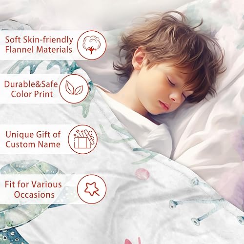 Miniatura 4 de Manta de bebé personalizada con nombre, manta de bebé personalizada para niños, manta de envoltura para bebé mayor, manta de franela cálida de