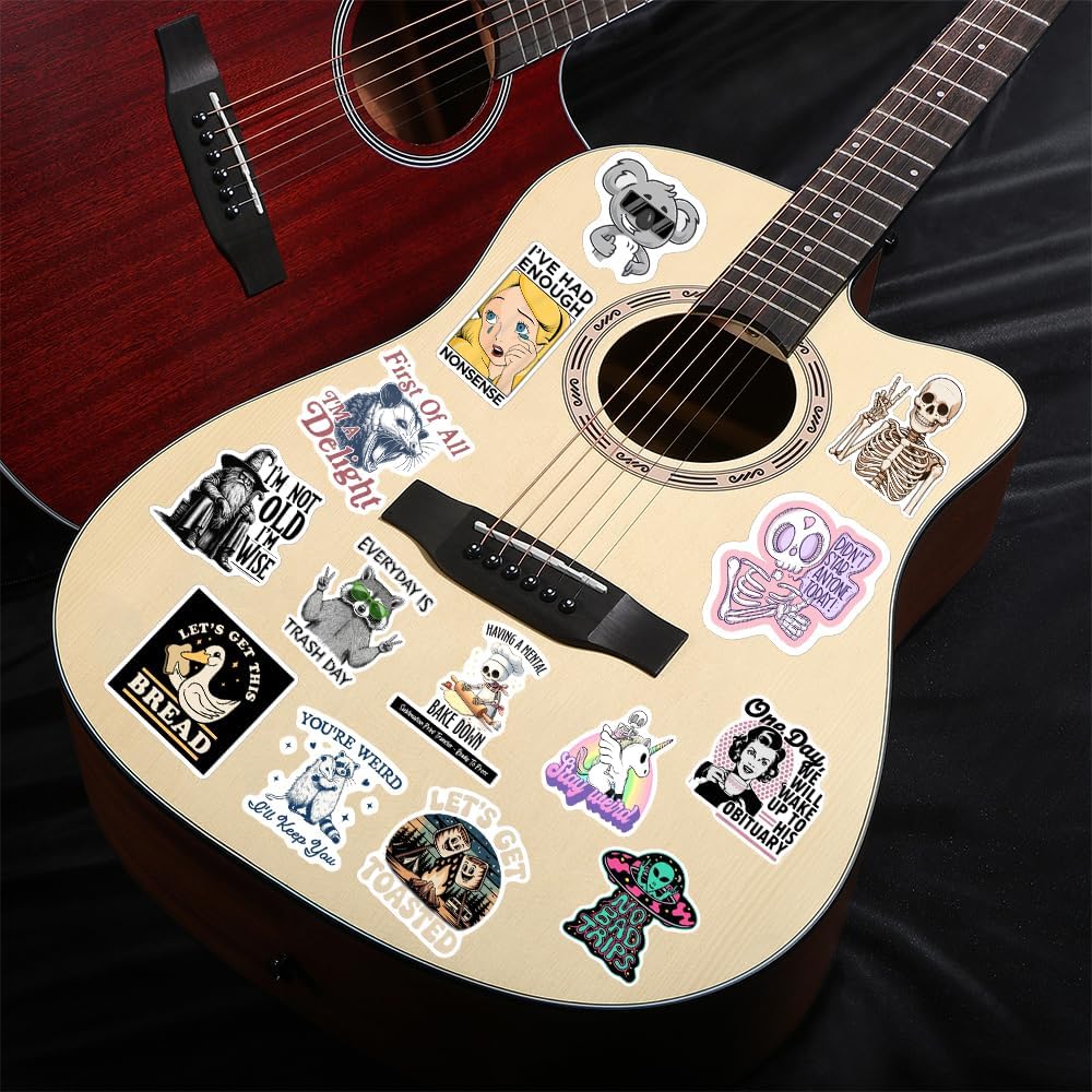 300 PCS Funny Holographic Stickers for Adults, Waterproof Vinyl Sarcastic Meme Water Bottles Sticker Pack for Laptop Hard Hats Phone Kindle Journal Scrapbook Bumper Skateboard Luggage, No Repeats - Image 3