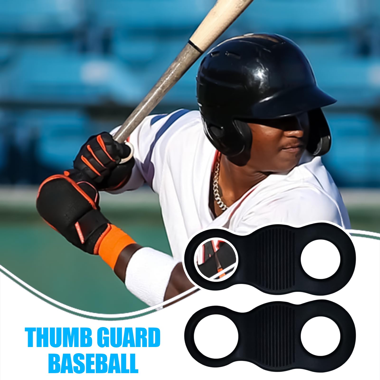 Protège-Pouce Baseball En Silicone - Paire, Ergonomique, Antidérapant, Résistant à La Transpiration, Pour Sport Et Fitness