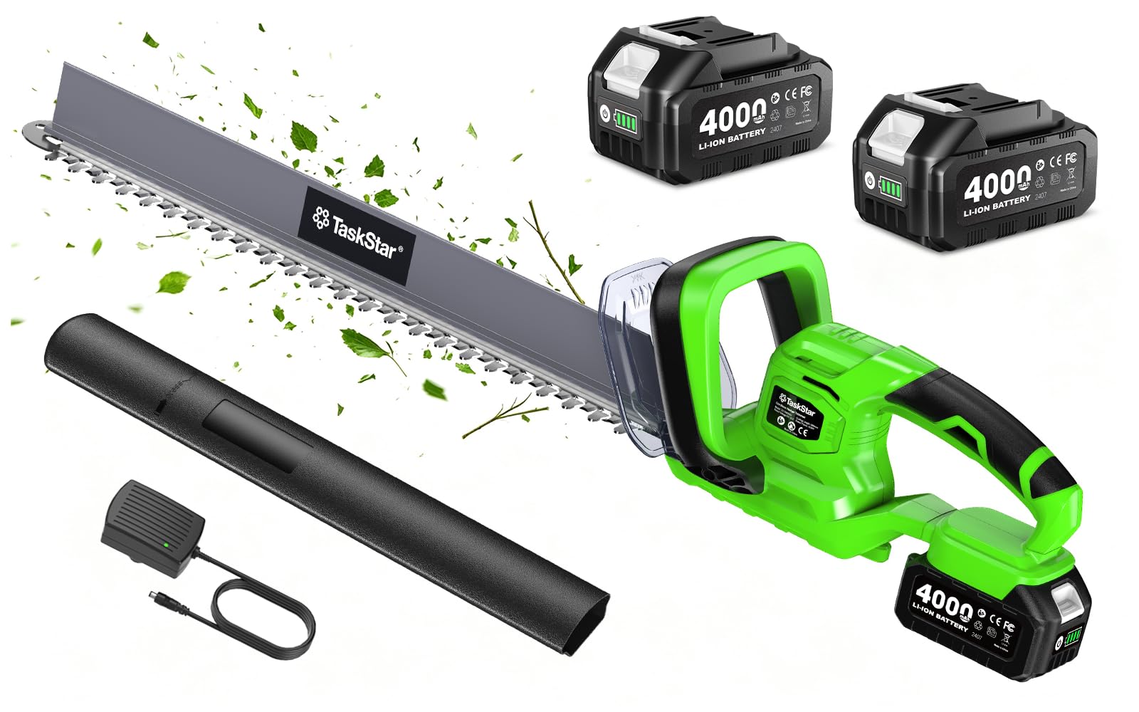 TaskStar 22' Hedge Trimmer Cordless with Debris Remover