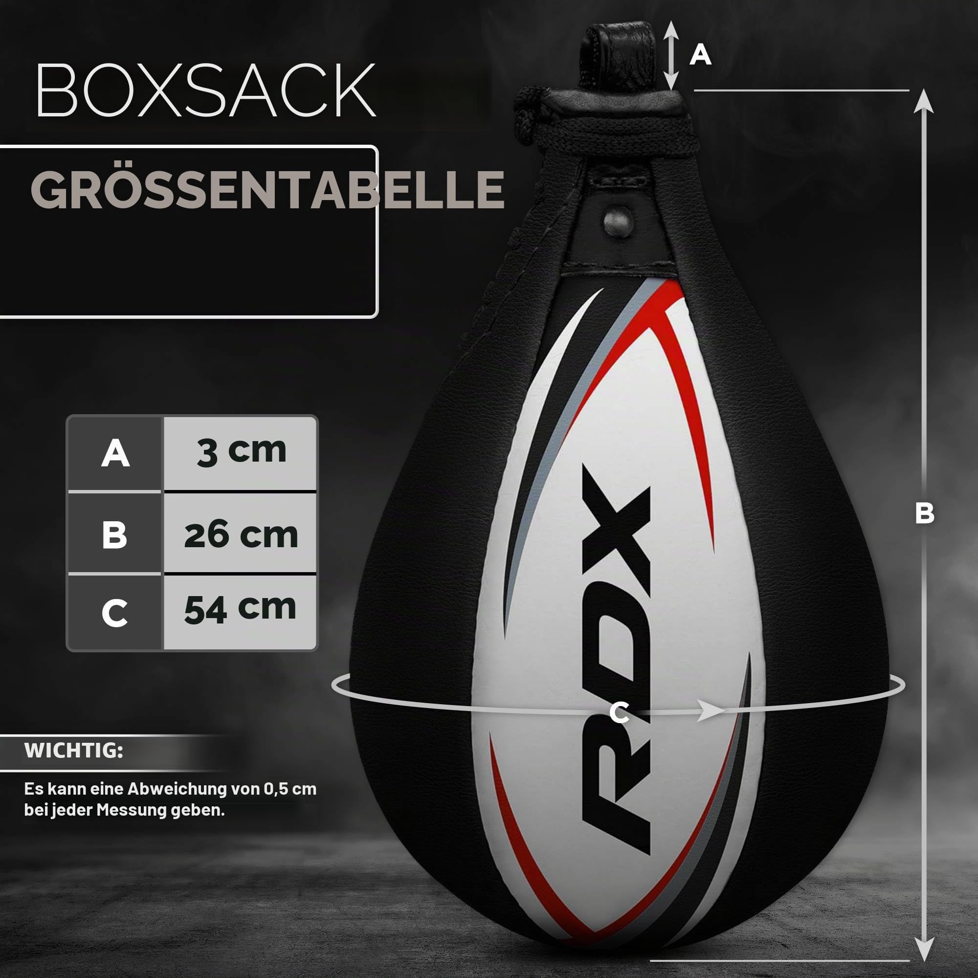 RDX Boxbirne Erwachsene Leder Set, Speedball Hängend Mit Halterung, Profi Punchingball Boxing Speed Bag, Geschwindigkeit Ball Boxen Training Trainingsgeräte