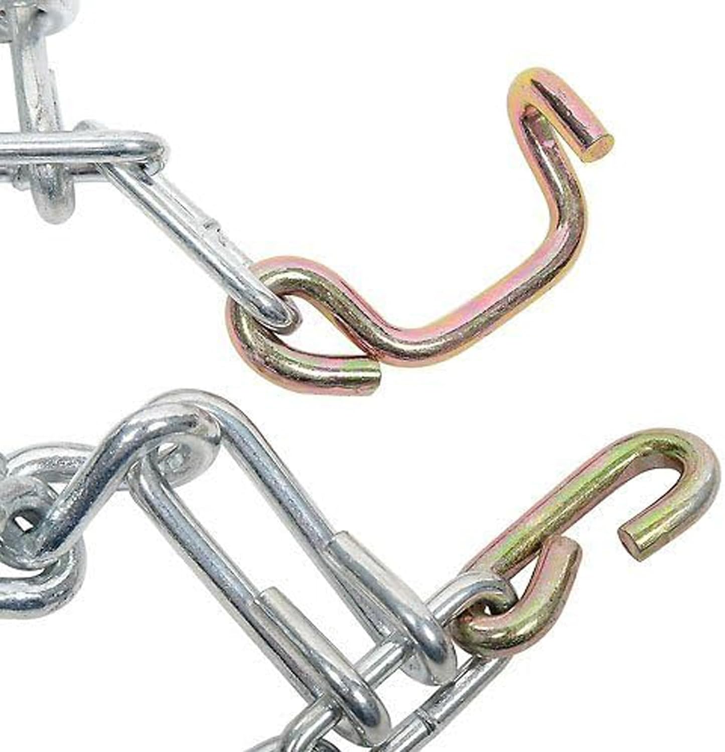 OakTen Set of Two Snow Tire Chains for Lawn Tractor Snowblowers Repl Husqvarna 954 05 02-03, 954050203 (20"x8.00"x8")