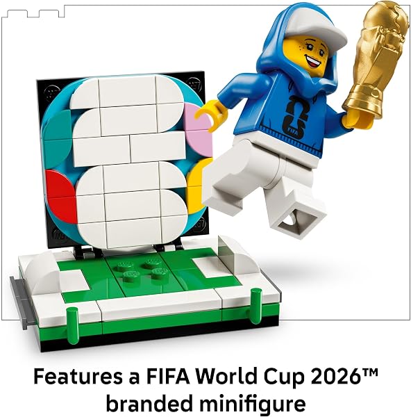 LEGO Editions FIFA World Cup Official Trophy Building Set - Kit for Display in Bedroom, Home Office, Book Shelf - Soccer Fans Collectible - with World Cup 2026 Minifigure - Gift for Fans - 43020 - 5