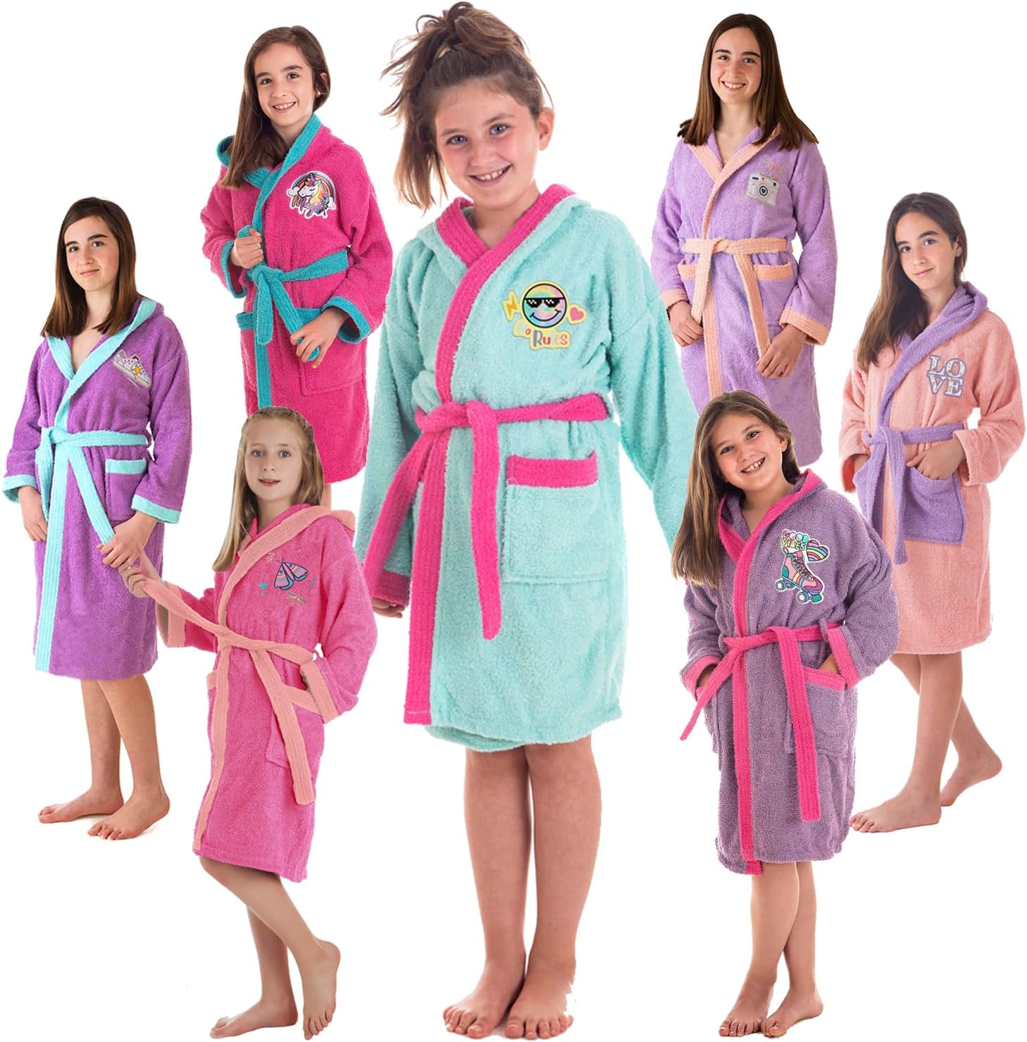 Peignoir De Bain Enfant LEBENGOOD - 100% Coton OEKO-TEX
