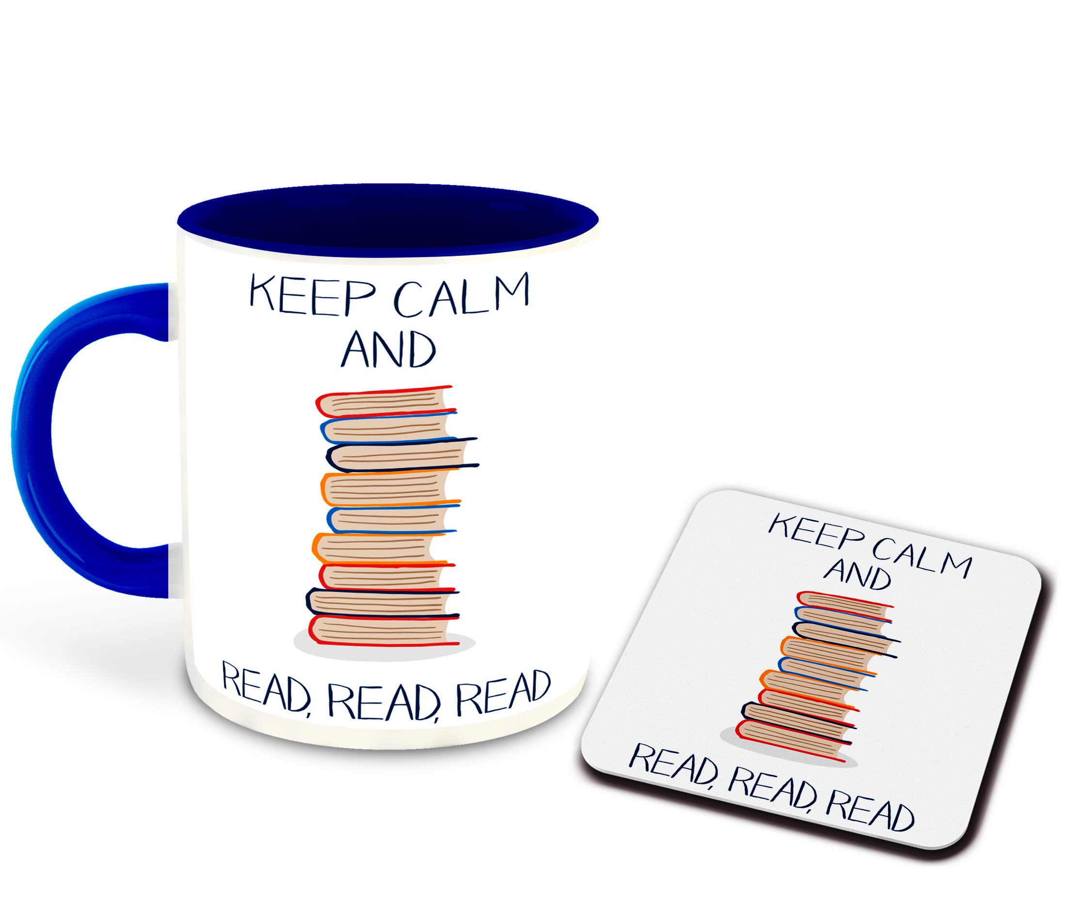 WHATS YOUR KICK - Books Reading Inspired Designer Printed Dark Blue Ceramic Coffee |Tea | Milk Mug Combo with Coaster (Gift | Books | Motivational Quotes | Hobby (Combo 17) (B088TNV34Q) Amazon Price History, Amazon Price Tracker