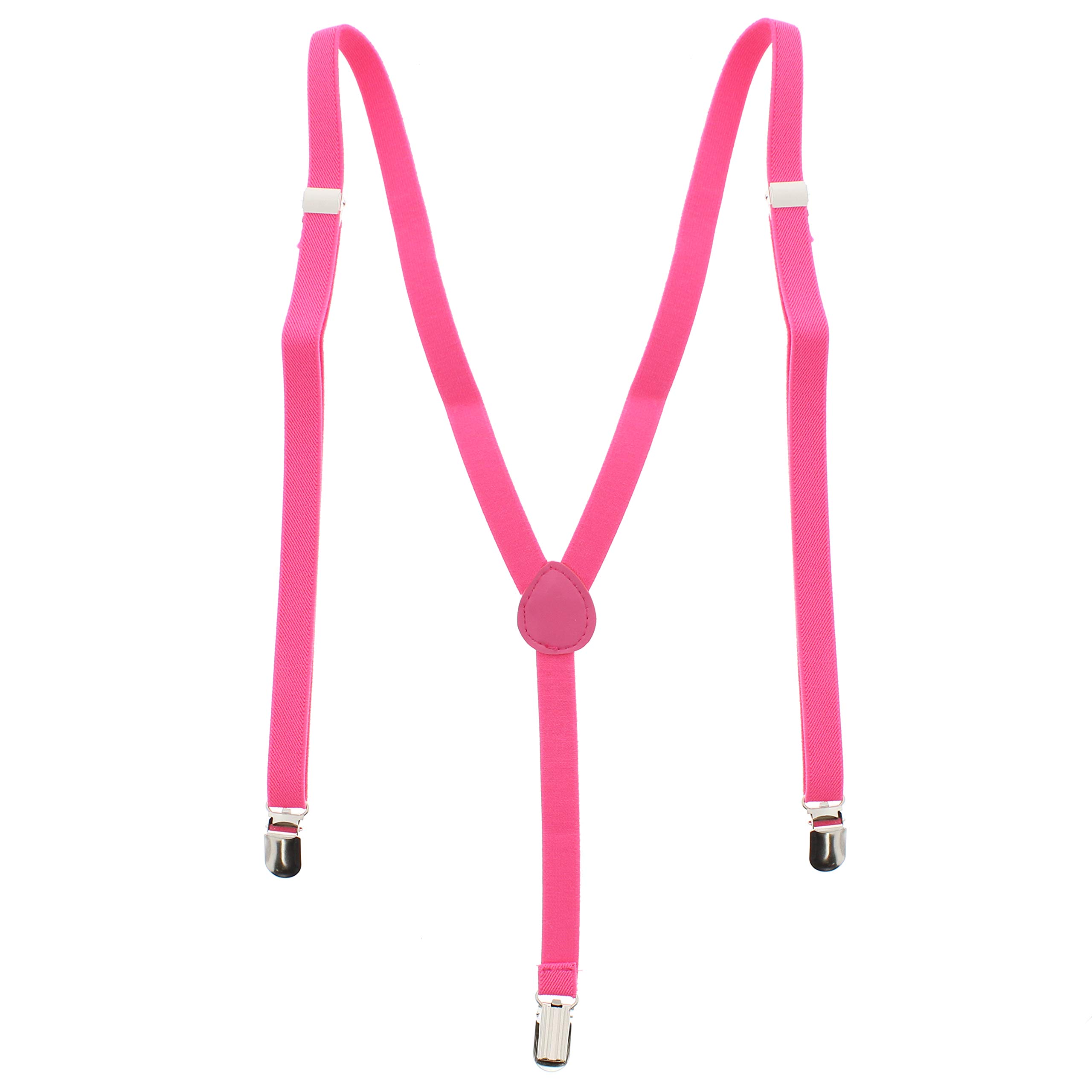 Zac's Alter Ego Men/Ladies Adjustable 15mm Width Skinny Plain Braces/Suspenders