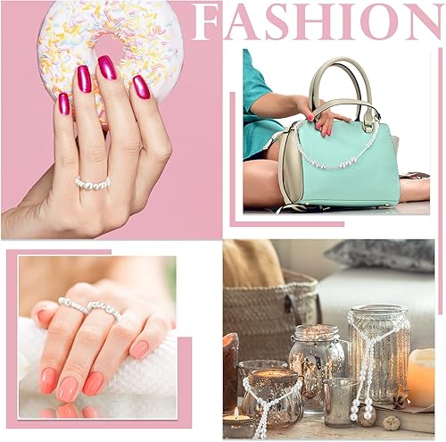 Miniatura 7 de Sureio 1000 cuentas de perlas de vidrio para fabricación de joyas, 6 tamaños, semillas a granel, diminutas cuentas de satén redondas sueltas de