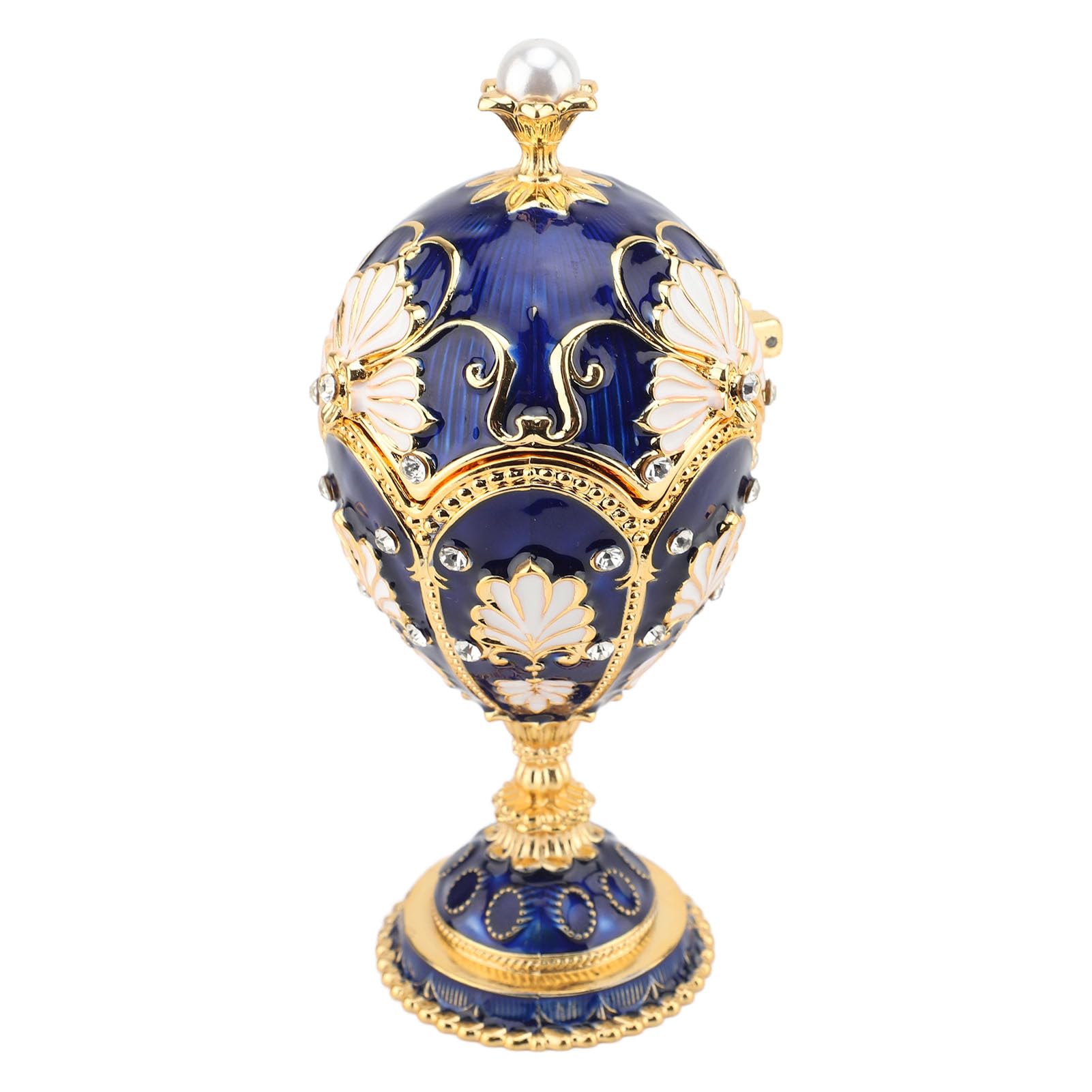 Boîte à bijoux œuf ciselé bleu KENANLAN rangement créatif de coiffeuse