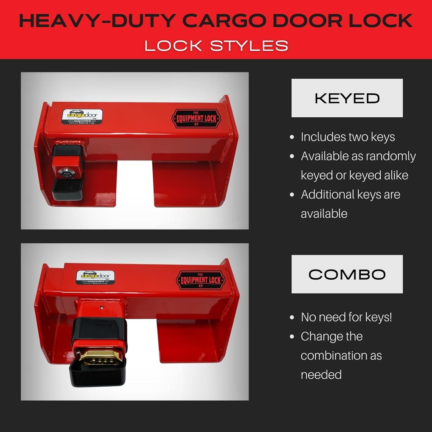 Equipment Lock Heavy Duty Cargo Door Lock - Powder Coated Steel Shipping Container Lock - Maximum Security Semi Trailer Door Lock - Semi Truck Accessories and Trailer Security (Keyed Differently) Equipment Lock Heavy Duty Cargo Door Lock - Powder Coated Steel Shipping Container Lock - Maximum Security Semi Trailer Door Lock - Semi Truck Accessories and Trailer Security (Keyed Differently)