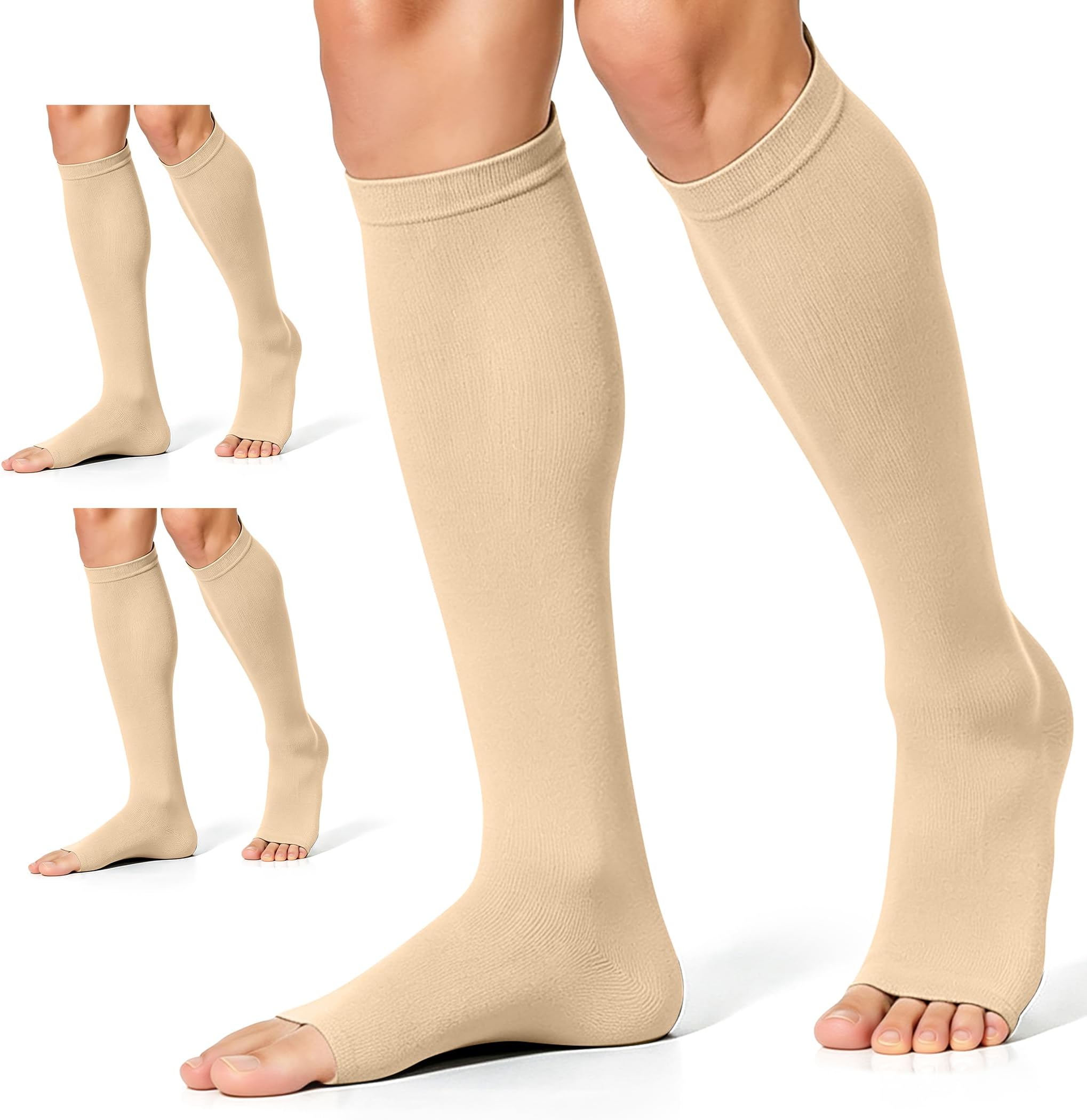 Copper Compression Socks (3 Pairs), 15-20 mmhg is BEST Athletic & Medical for Men & Women, Running, Flight, Travel, Nurses - Boost Performance, Blood Circulation & Recovery
