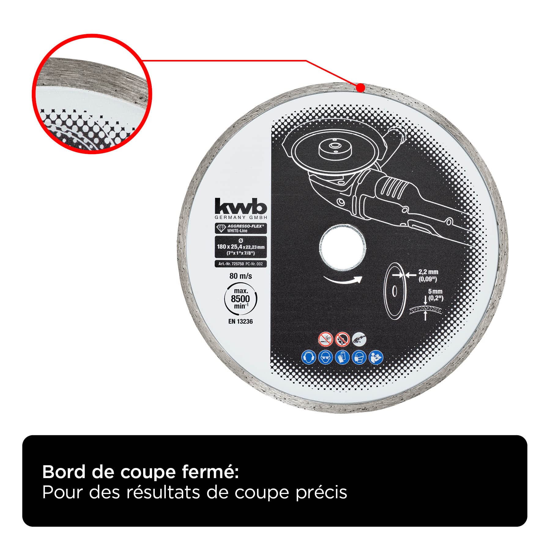 Stanley Accessoires - Disque à Tronçonner Diamanté Pour Granit Et Briques 230x22 2 Mm Sta38207 Xj