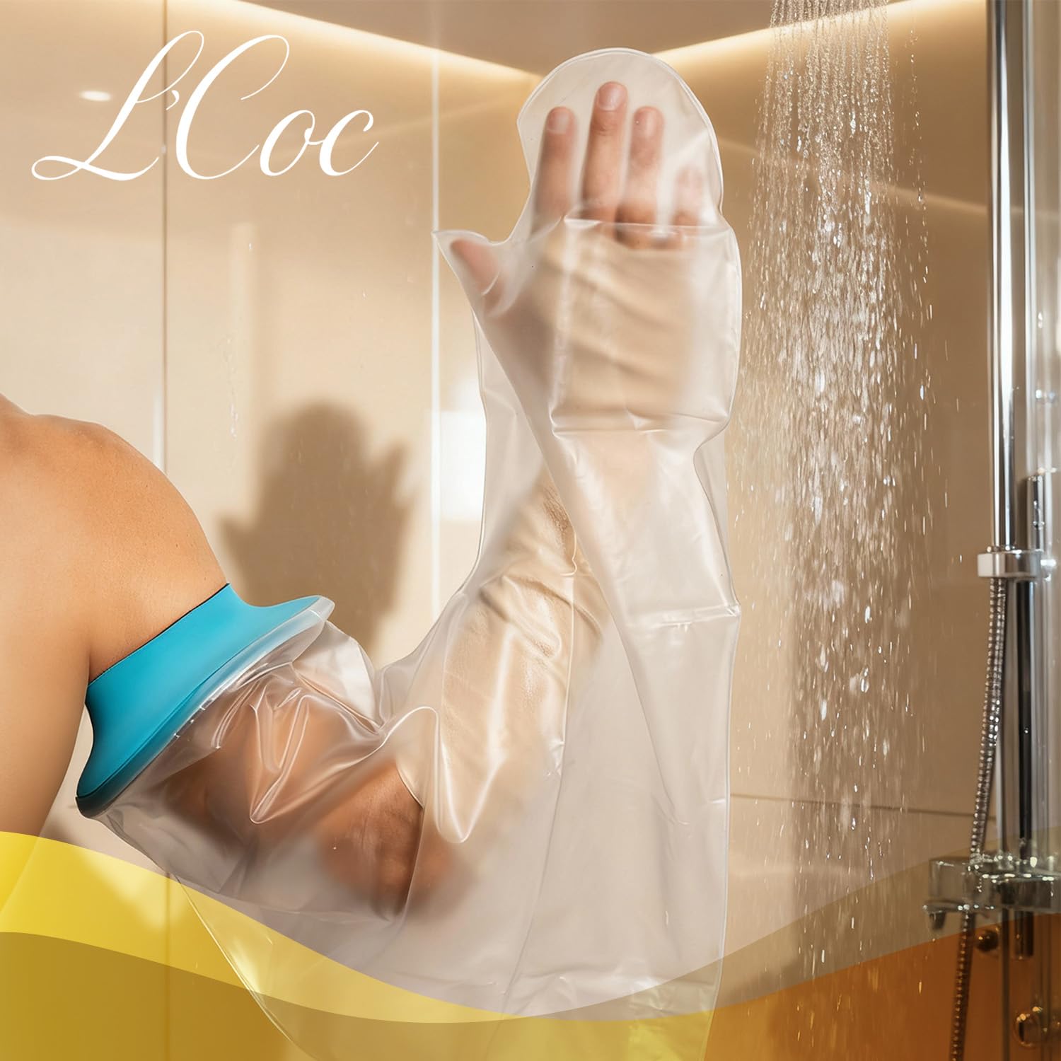 Protector Picc Brazo Ducha - Mangas para Brazos Impermeable - Protector Escayola Brazo Adulto y Cubre tatuajes- Protección para Heridas y Quemaduras - Protector Antebrazo