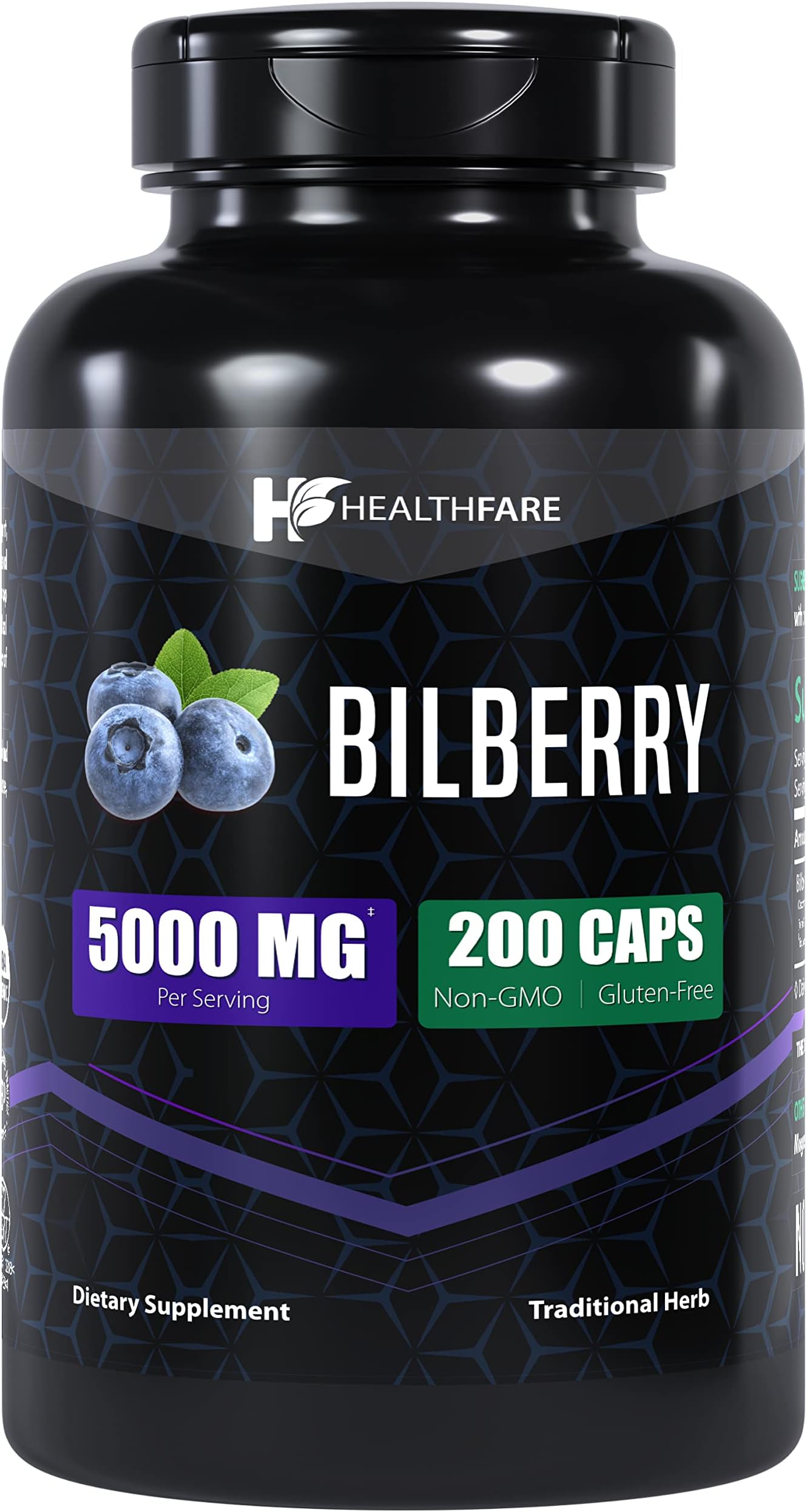 Jarrow Formulas Bilberry & Grapeskin Polyphenols Capsules 120 Count Bilberry