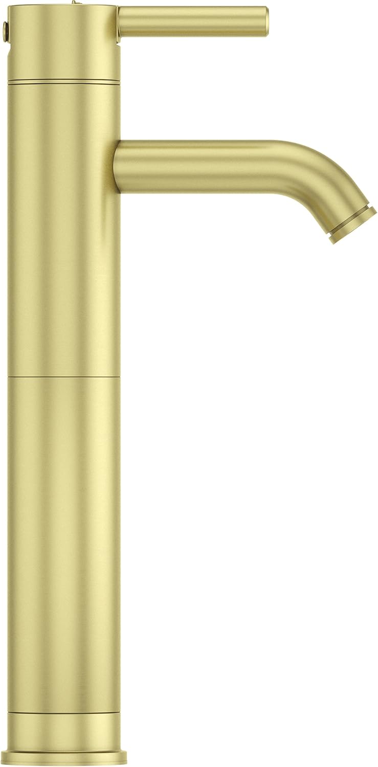 Pfister LG40NBG00 Contempra Single Control Vessel Bathroom Faucet, Brushed Gold