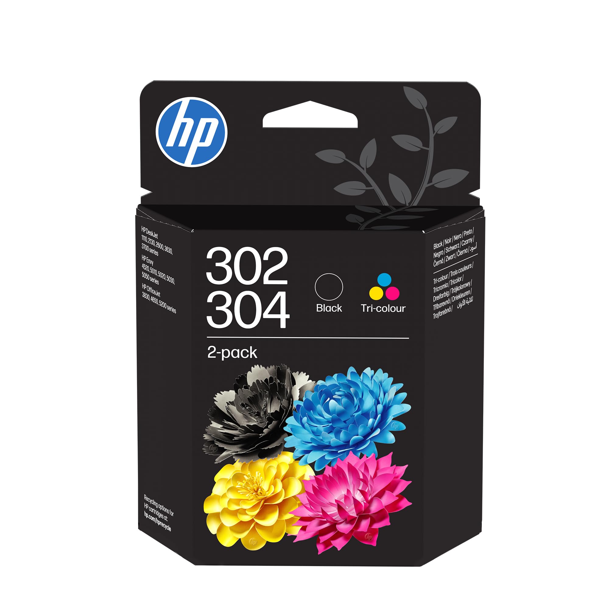 HP 302/304 Black & Tri-Color std 2 pack for HP AMP 130