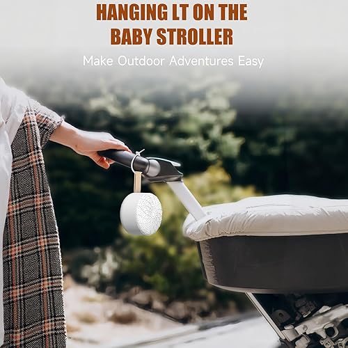 Miniatura 8 de Máquina de ruido blanco adecuada para bebés y adultos, máquina de sonido portátil, equipada con batería de larga duración, 24 sonidos relajantes,