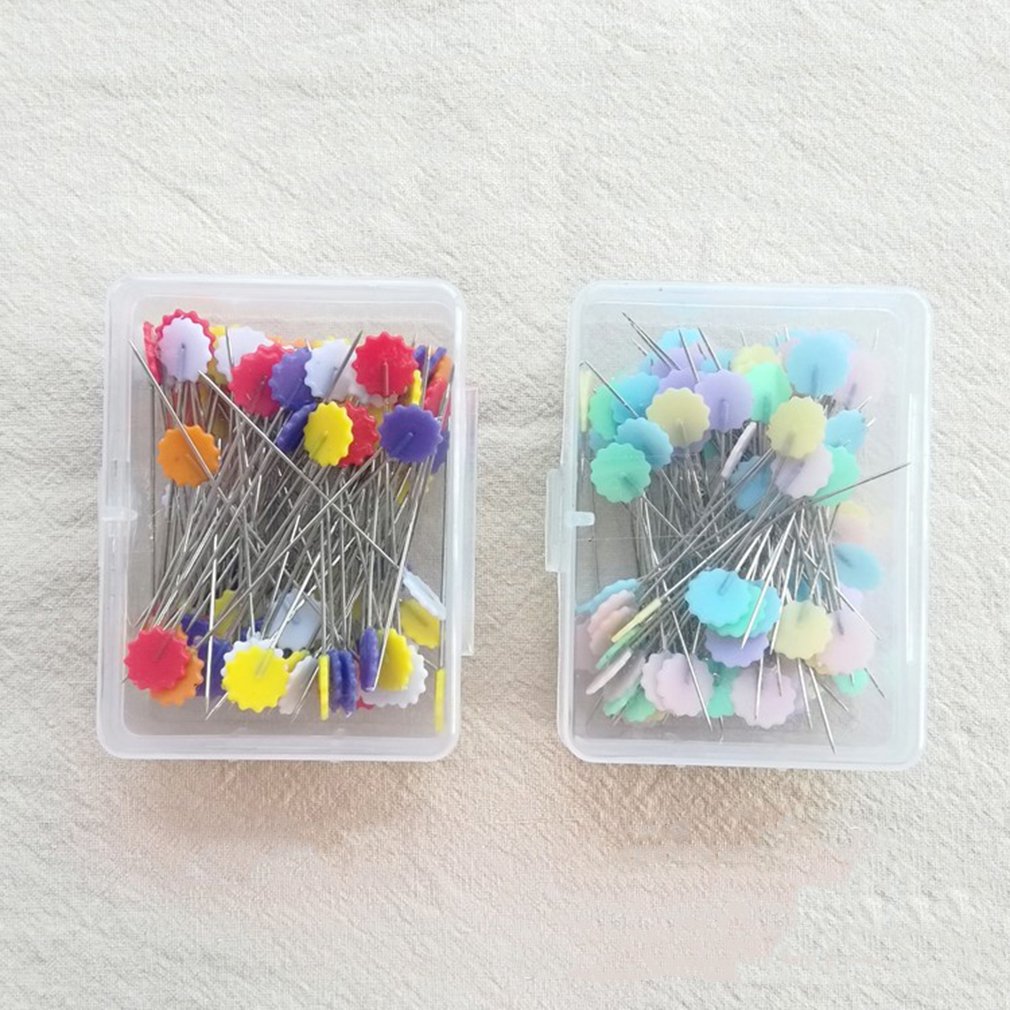 Lot De 400 Épingles à Tête Plate Multicolores 52mm Avec Boîte De Rangement